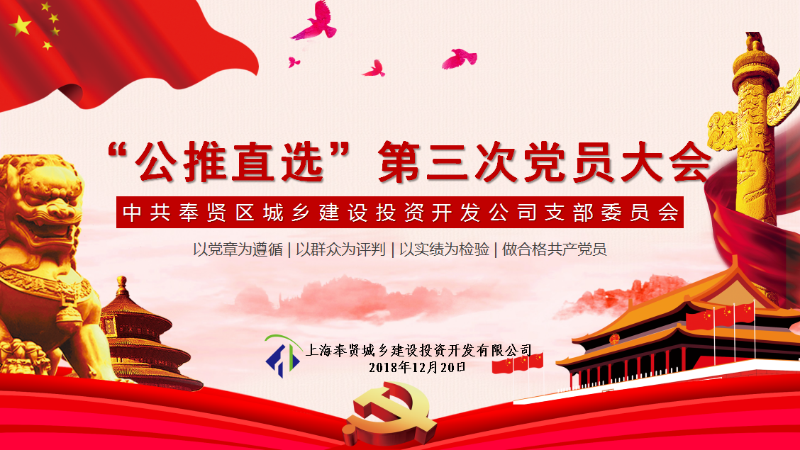 城投公司“公推直選”第三次黨員大會(huì)
