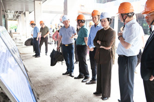 區(qū)政協(xié)領(lǐng)導(dǎo)視察奉發(fā)古華庭項目